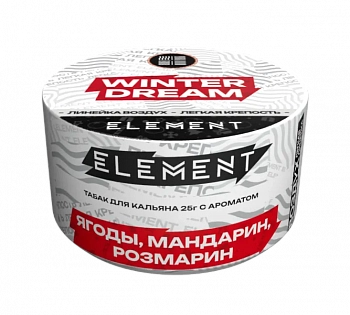 Табак Element Air, 25гр "Winter Dream / Ягоды, мандарин и розмарин"