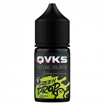 Ароматизатор QVKS TOTAL BLACK KONSTRUKT "Огурец Киви Бузина" (на 30мл)